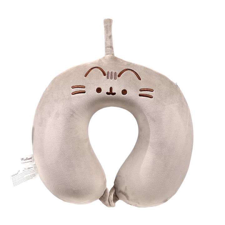 Oreiller de voyage en mousse à mémoire de forme Relaxeazzz Pusheen le Chat en peluche pour la vente par Puckator EU
