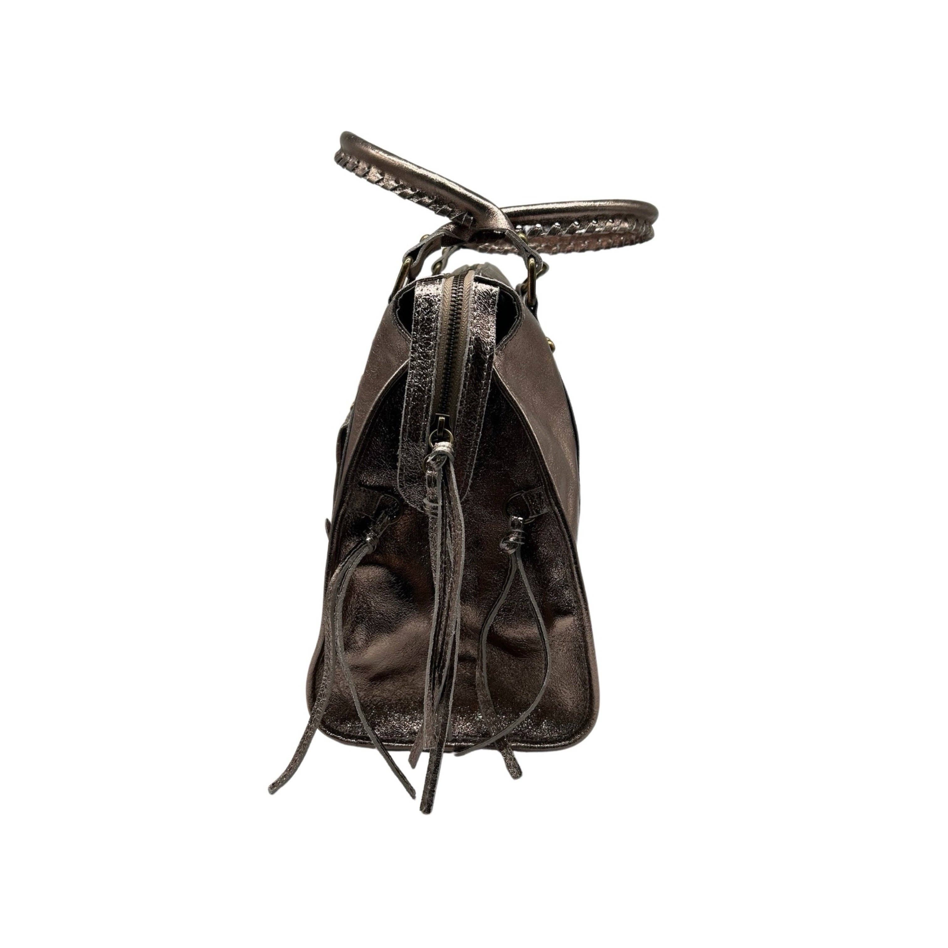 Louisa lee - Venta al por mayor Bolso con asas - Mujer - BOLSO GRANDE CAPUCINE DE PIEL IRIDISCENTE9