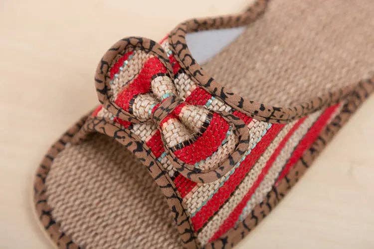 everythingbamboo - Wholesale Sandals - Women's - 2 Pairs Women Hemp Sandals Slippers Butterfly Shoes Casual Comfortable BSH057