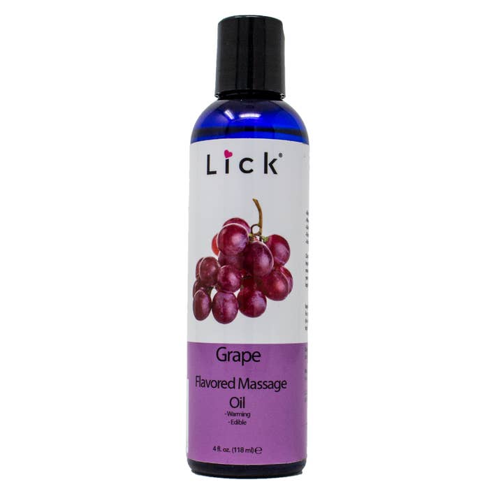 Grape Flavored Massage Oil for wholesale by Lick