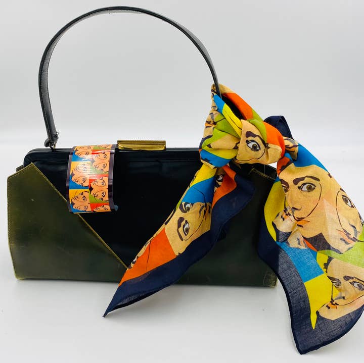 Studio Daedre - Wholesale Bandana - Women's - Pop Dali Cotton Square Bandana0