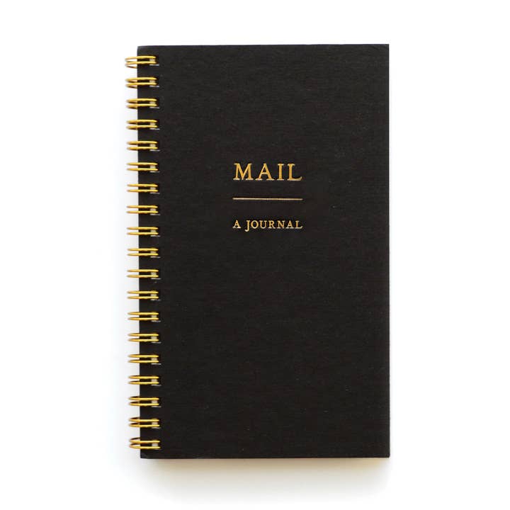 Wild Ink Press - Wholesale Journal/Diary - Mail Journal (Black)0