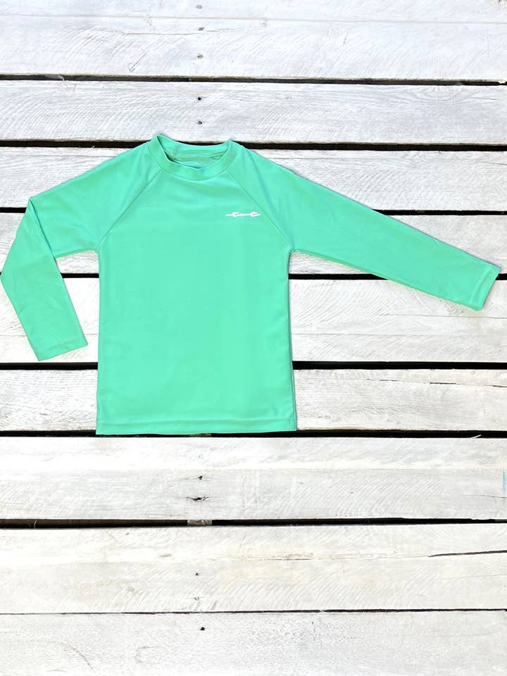 Mint Long Sleeve Sun Shirt for wholesale by Tidewater Tots