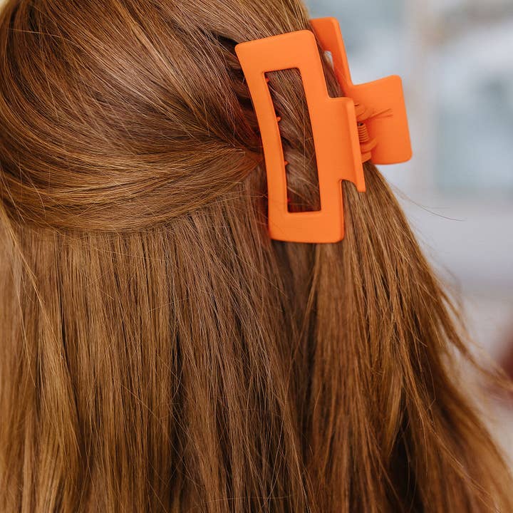Avenue Wholesale - Venta al por mayor Horquilla para el pelo - Mujer - Juego de 4 clips para pinzas en forma de garra, color naranja