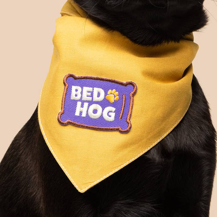 Scout's Honour Pty Ltd – Engroshandel Bandana - Hund – Bed Hog strygemærke til hunde og katte0