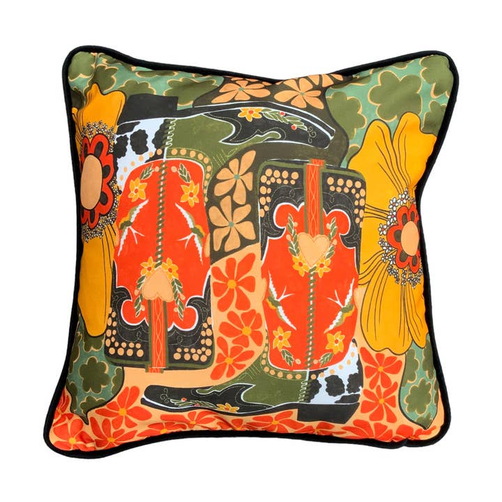 Cowboy Boots Cushion Cover for wholesale by The Neighbourhood Threat Limited