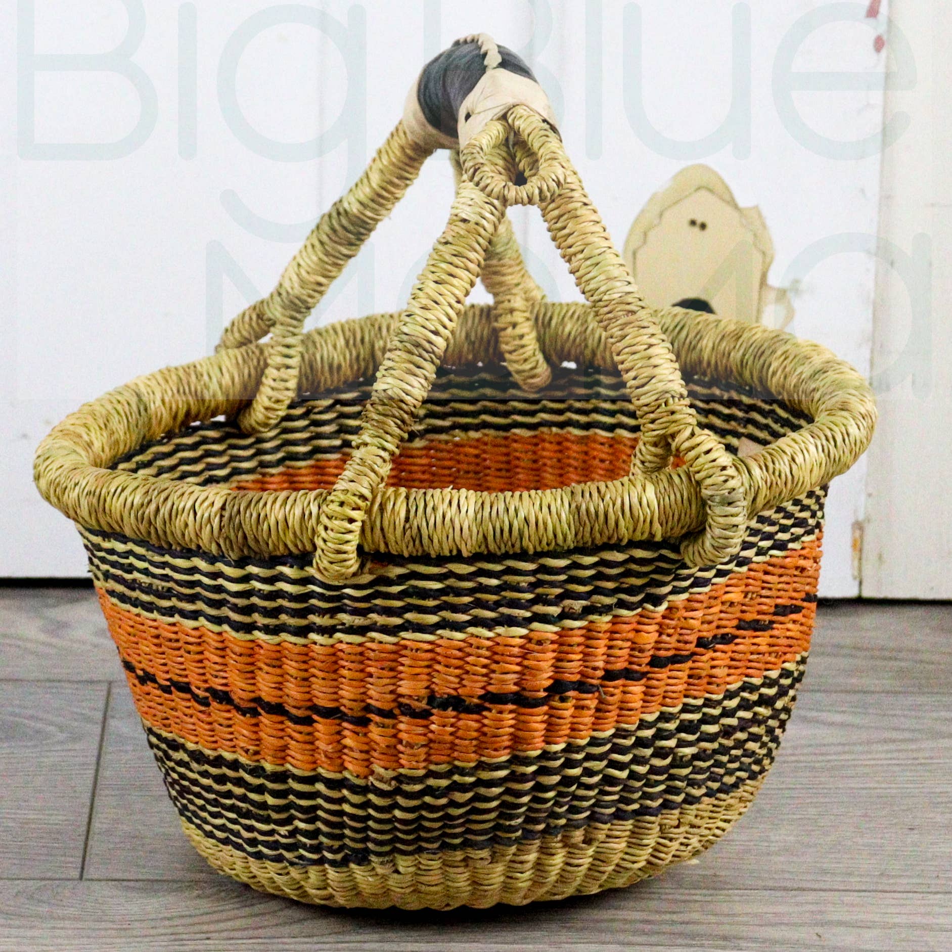 Big Blue Moma - Wholesale Basket - Round Small - Traditional Palette6