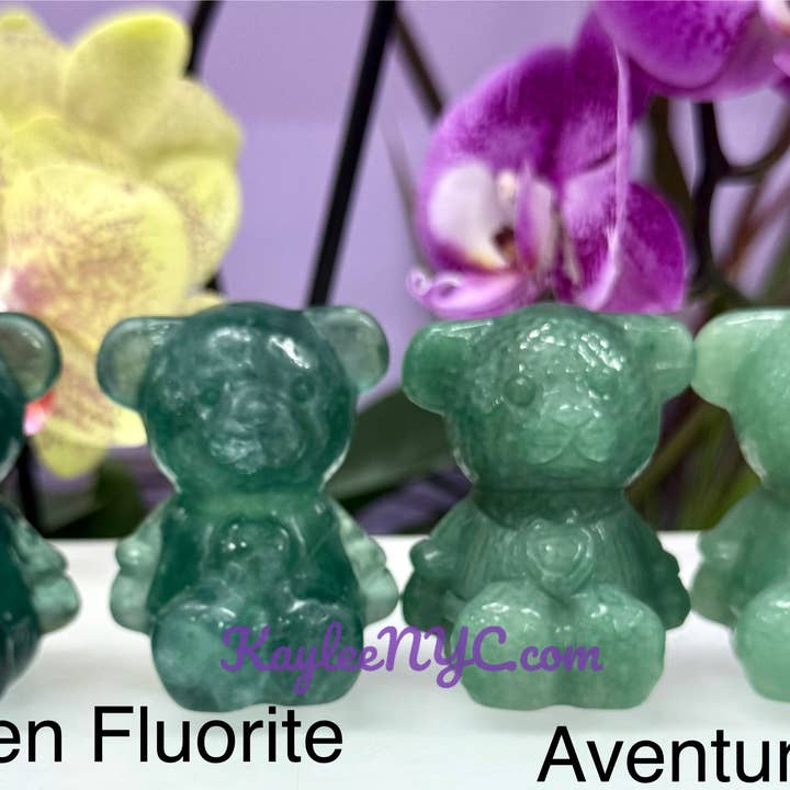 KayleeNYC – Engroshandel Spirituelle sten og krystaller – 6 cm naturlige krystalteddybjørne med helende energi5