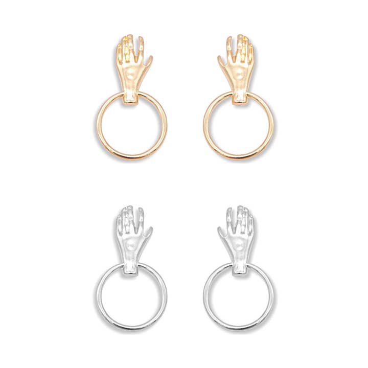 Women Hands Earrings for wholesale by KIKICHIC