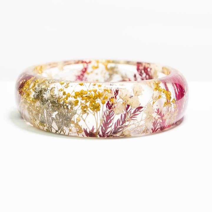 Real pressed flower bracelet, nature jewelry, flowers for wholesale by NThandmade Jewelry