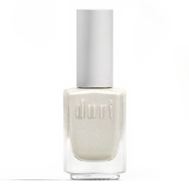 758 The Struggle Is Real, White Sparkle Nail Polish for wholesale by Duri Cosmetics
