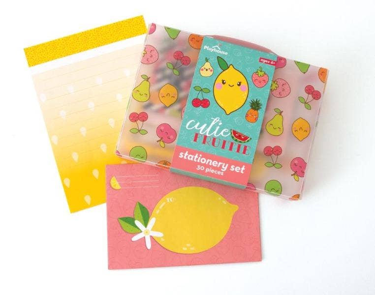 Paper House Productions - Wholesale Stationery/Notecard Set - Cutie Fruitie Stationery Set4