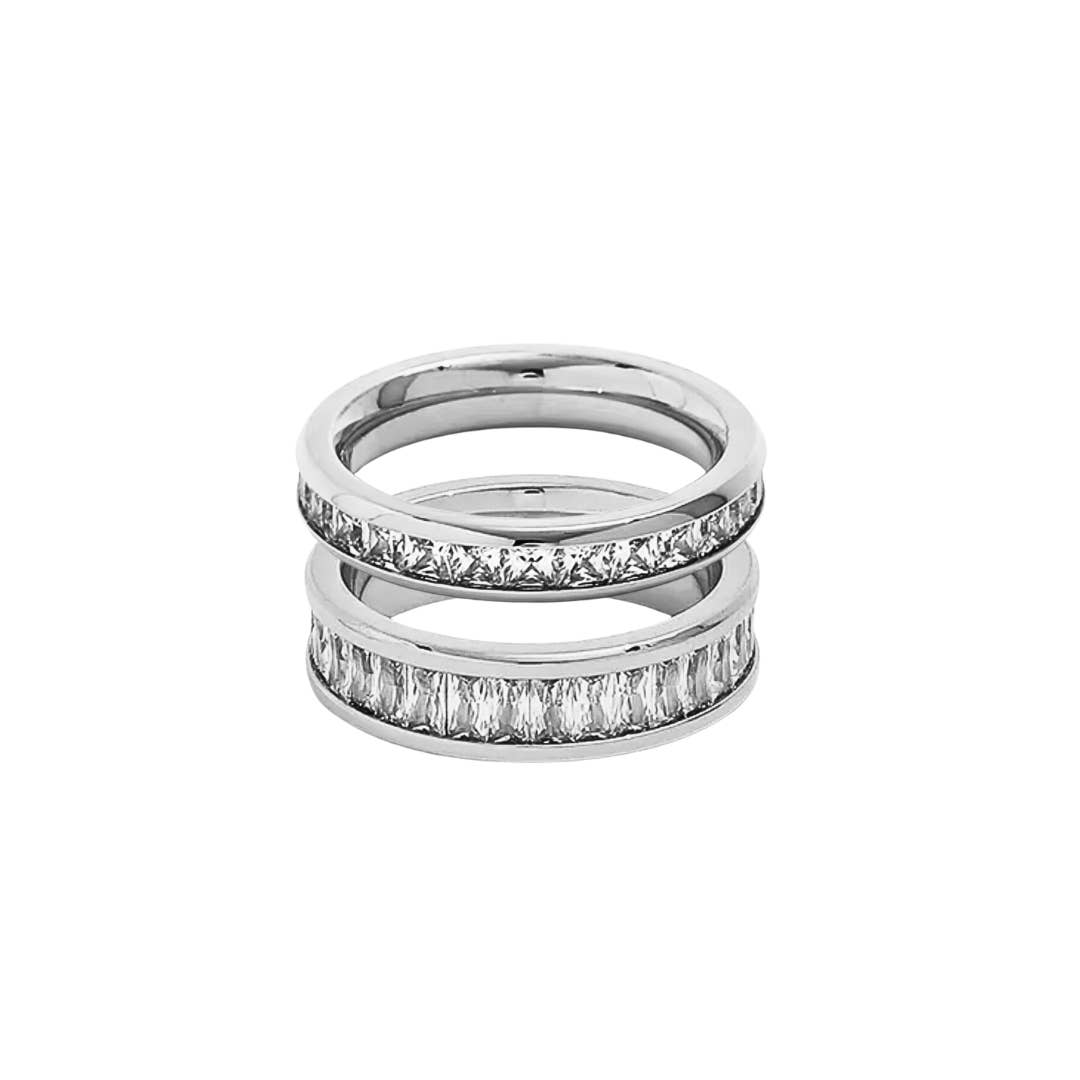 MG Jewelry - Wholesale Multi-Stone Ring - Silver Spark Set