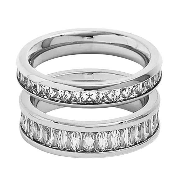 MG Jewelry - Wholesale Multi-Stone Ring - Silver Spark Set0