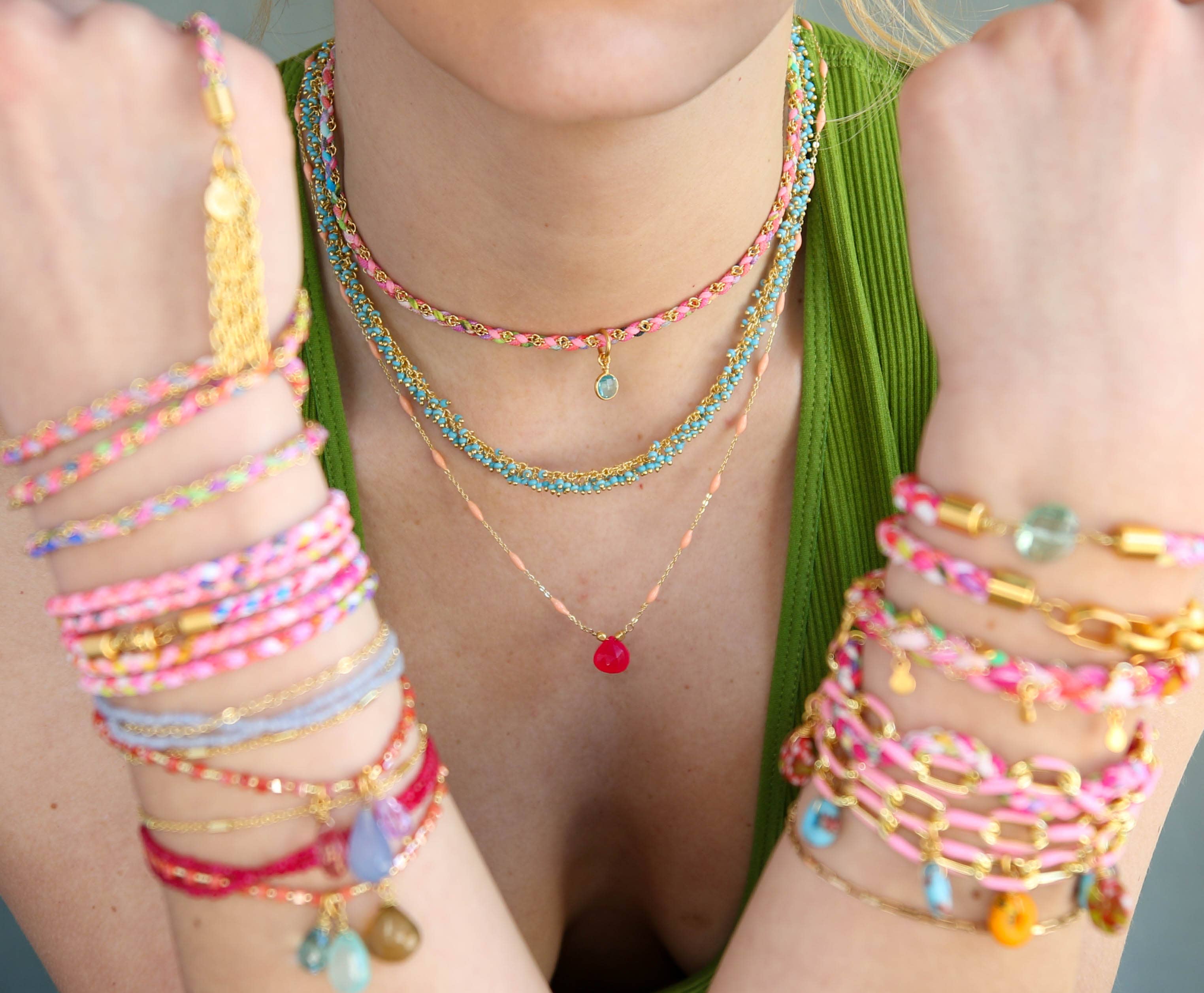 Catherine Page Jewelry - Wholesale Beaded/Pearl Necklace - Sprinkles Short Necklace in Pearl2