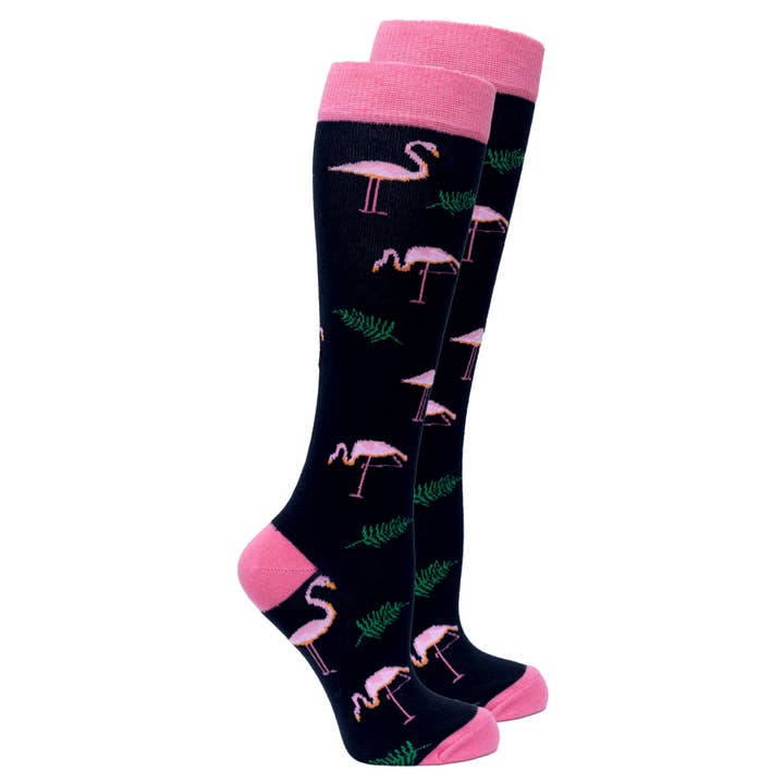 Women's Flamingo Knee High Socks for wholesale by Socks n Socks