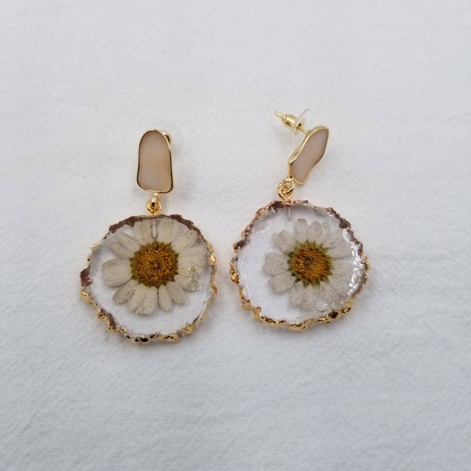ENA Jewelry - Wholesale Dangle Earrings - Eternal Flower Daisy Earrings - Summer