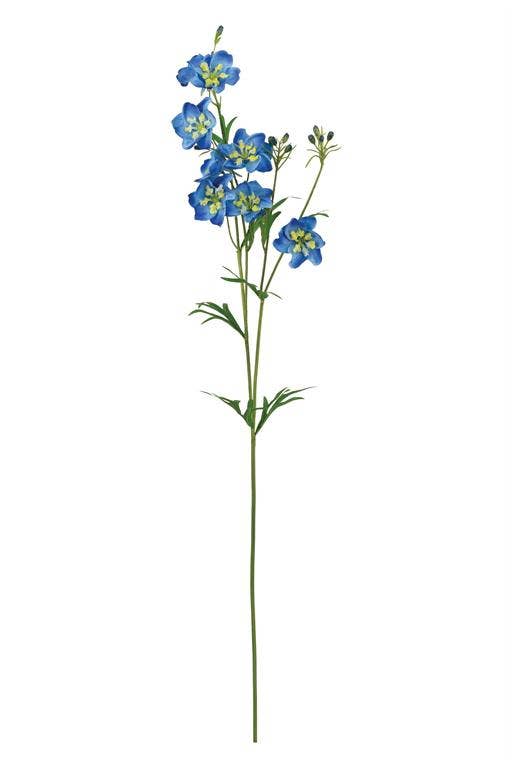 Select Artificials, Inc. - Wholesale Artificial Flowers - Wild Delphinium Spray 30" Blue