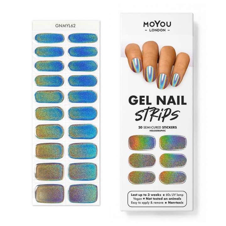 Gel Strips Semi-Cured Nail Wraps 62 for wholesale by MoYou London