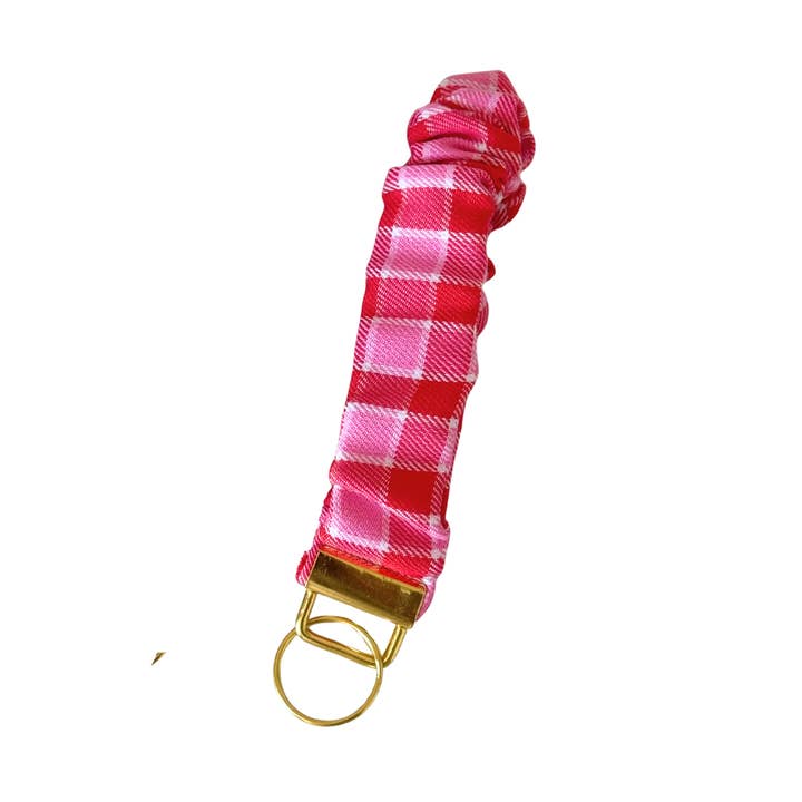 Portachiavi con Scrunchie a Tartan per la vendita all'ingrosso da parte di Girl Haus