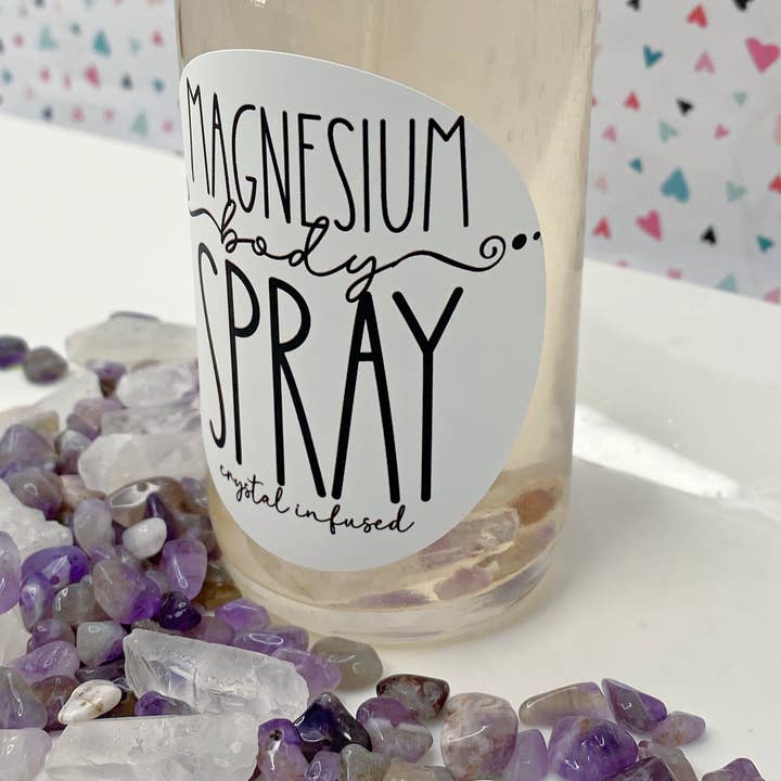 Spray au magnésium infusé de cristaux pour la vente par The Little Bubble