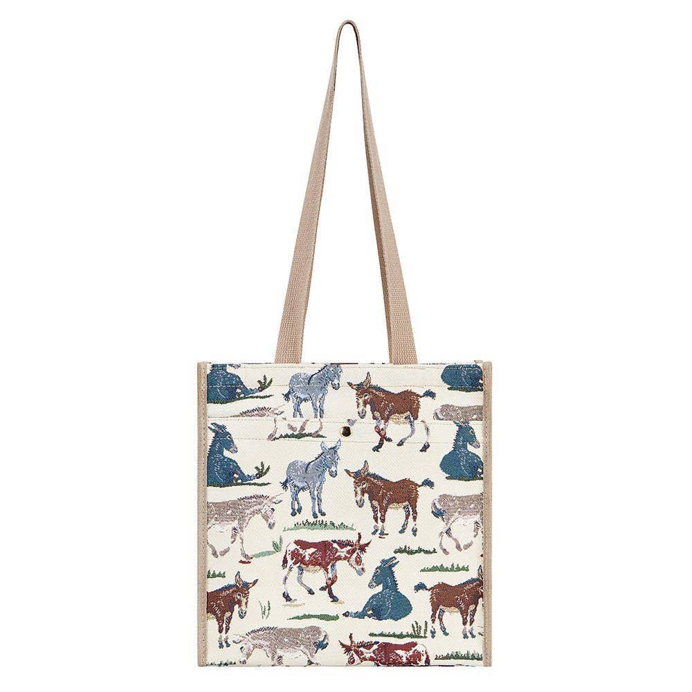Signare Tapestry - Wholesale Grocery/Shopping Bag - Happy Donkey - Shopper Bag1