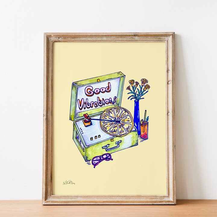 Good Vibrations Wall Print for engroshandel hos Cute Salute