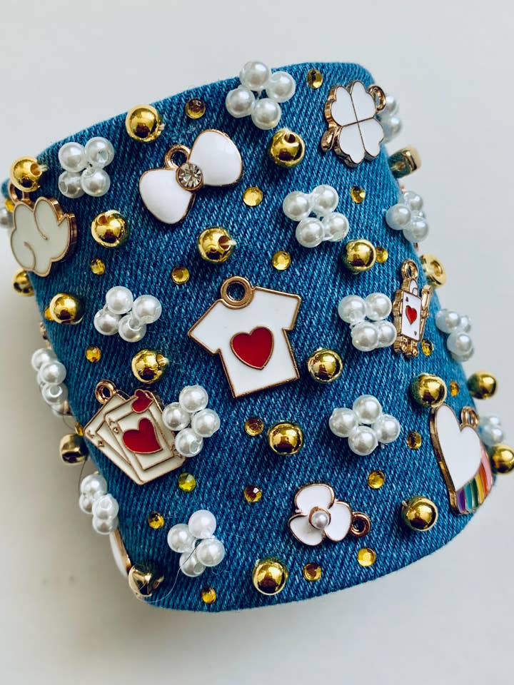 White Love Bracelet with Charms & Beads– Boho Chic for wholesale by GARELL