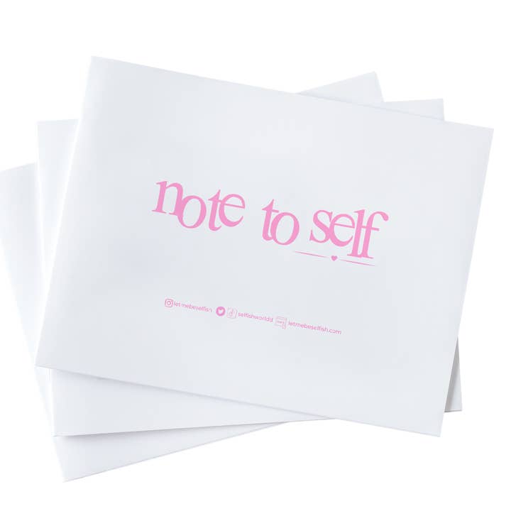 Note to Self Envelopes for wholesale by Selfish