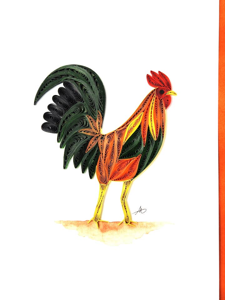 #239 Coq pour la vente par Iconic Quilling