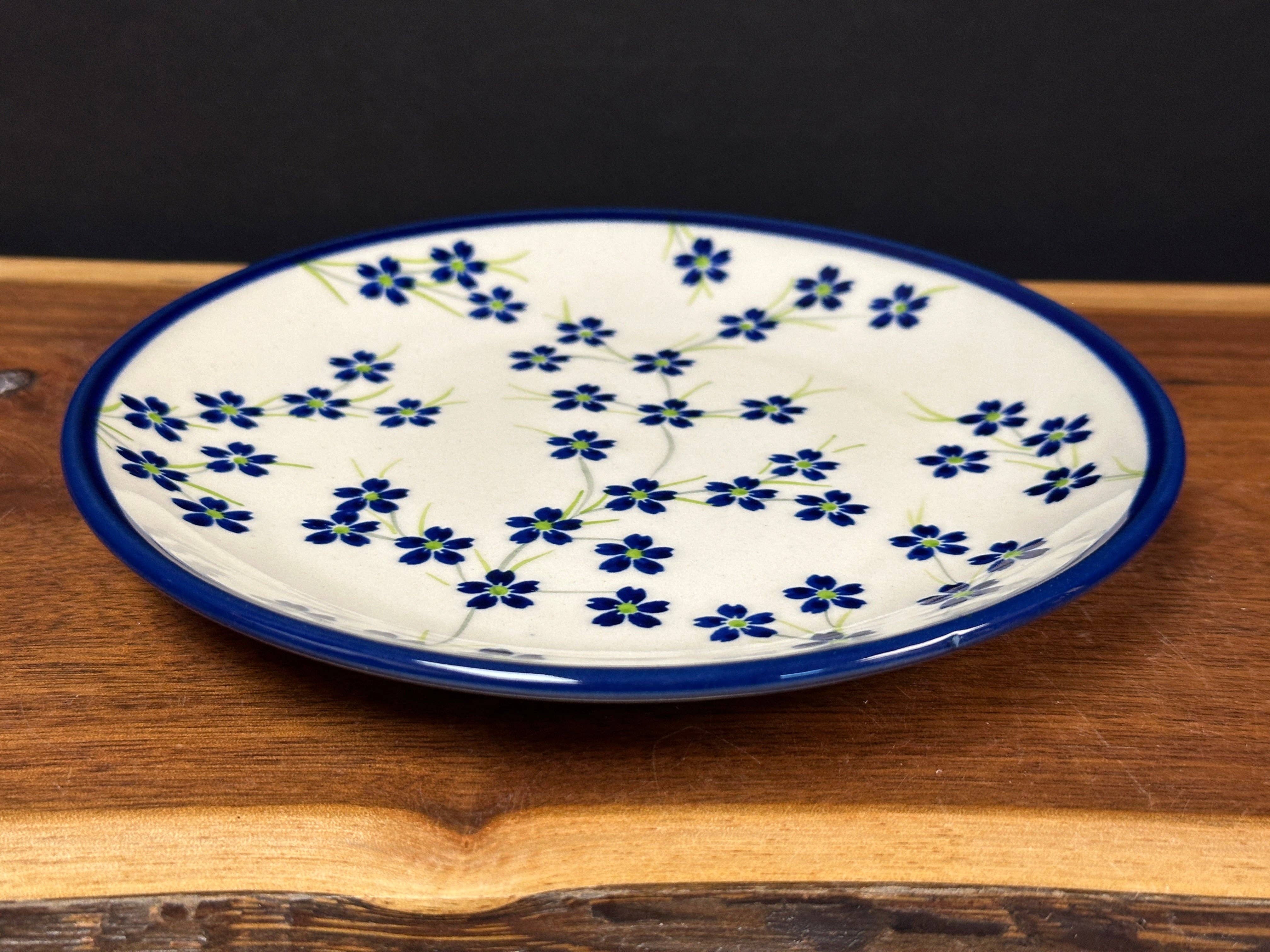 Music City Polish Pottery - Wholesale Salad Plate - Plate, Salad 7.7”, Zaklady - Lil Blossoms1