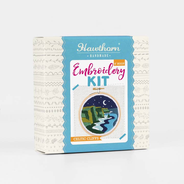 Hawthorn Handmade (US Duties Paid) - Wholesale Craft sewing kit - Celtic Cliffs Mini Embroidery Kit1