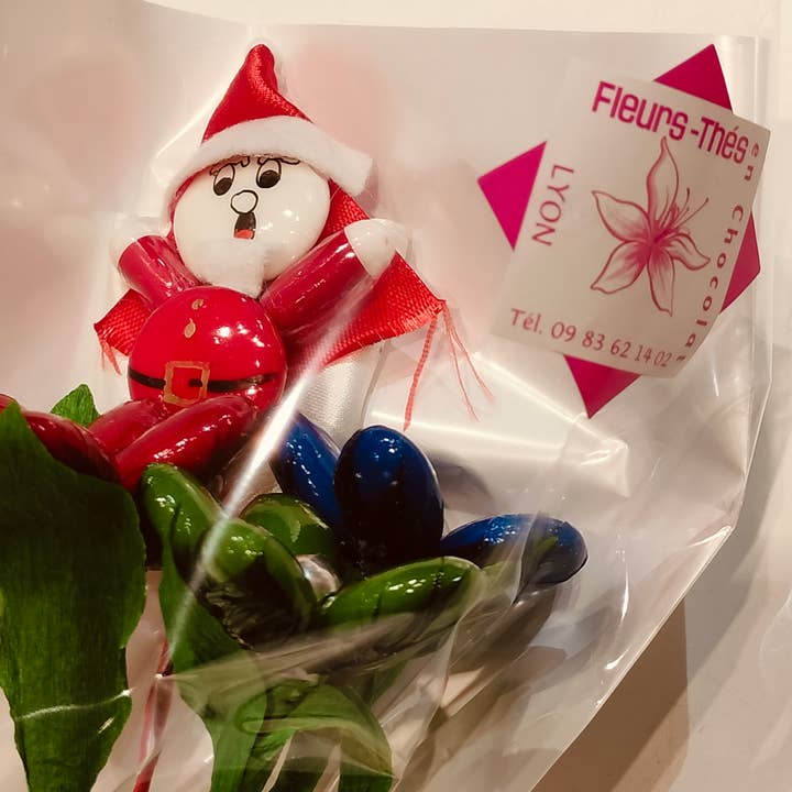Fleurs-Thés en chocolat – Großhandel Süßigkeiten mit Schokoglasur – Weihnachtsmann in Pralinen