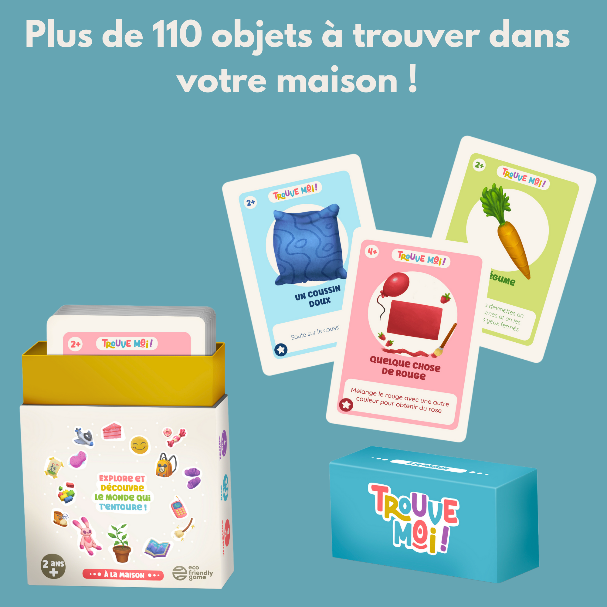 Oh Happy Games - Jeux de société - Wholesale Brain Game - Kids - Find Me - The Educational and Fun Game Approved by Parents - For Children Aged 2 to 6 Years3