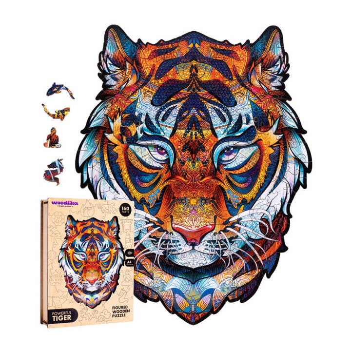 Woodlika – wholesale Puzzle – Child – Powerful Tiger Jigsaw Puzzle | Woodlika Magic Animals