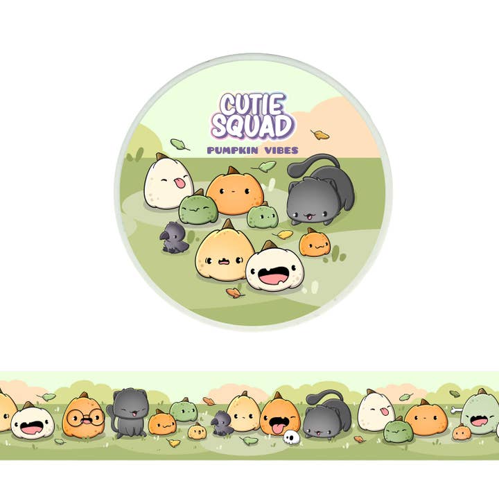 Abóboras – Fita washi de abóboras fofas 10 m por atacado de CutieSquad