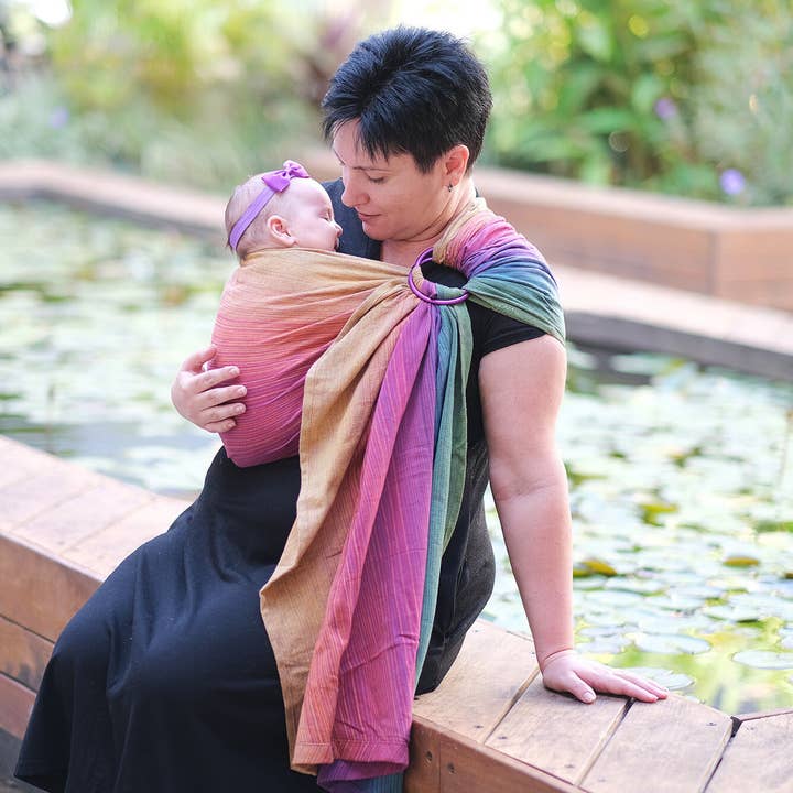 Ringsling Paradise by Risaroo, handwoven, fairly produced for wholesale by Girasol