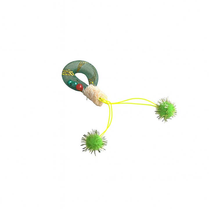 Moo - Mesh Pom Crinkle Interaktives Katzenspielzeug für den Großhandel von Cheerhunting