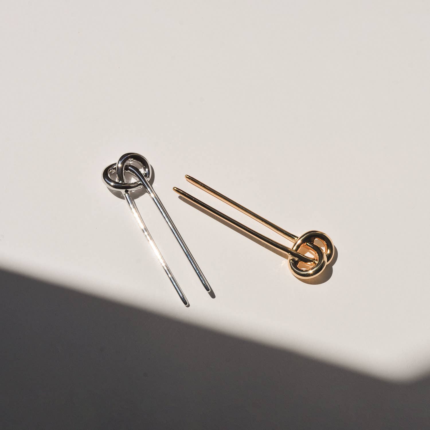 nar'sha - Wholesale Hair Pin - Knot-shaped Hair Stick | Silver3