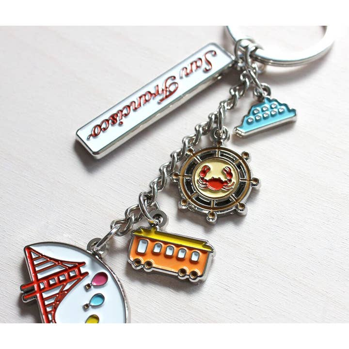 Tomoko Maruyama - Wholesale Keychain - Unisex - San Francisco Silver Keychains1