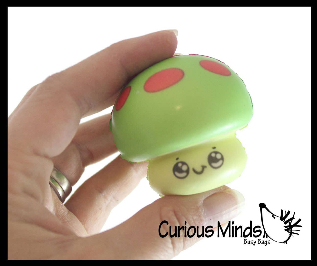 Curious Minds Toys - Wholesale Squishy Toy - Kids & Baby - Set of 1 Cute Mushroom Micro Slow Rise Squishy Toys- Memory9