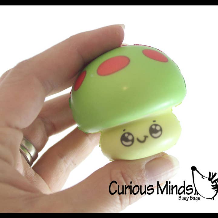 Curious Minds Toys - Wholesale Squishy Toy - Kids & Baby - Set of 1 Cute Mushroom Micro Slow Rise Squishy Toys- Memory9