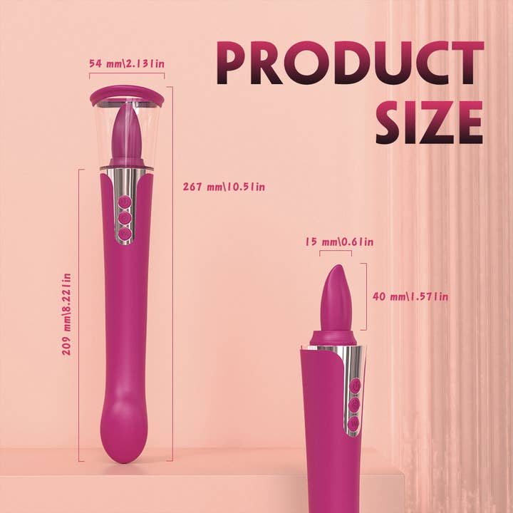 Seductive Boudoir – wholesale Sex toy – Sabrina Tongue Sucking Licking Vibrator Sex Toys