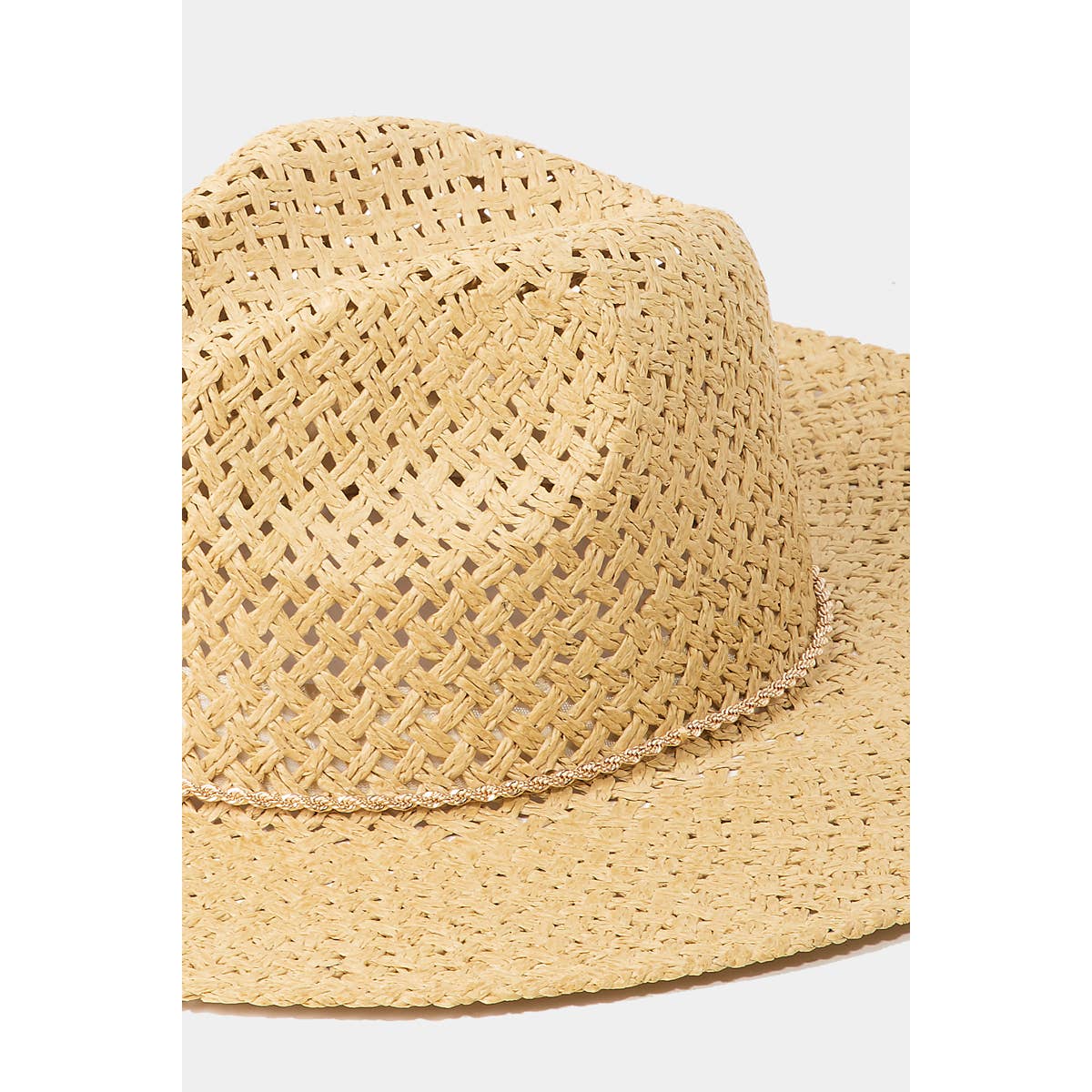 NT Natural Basket Weave Sun Hat for wholesale on Faire3