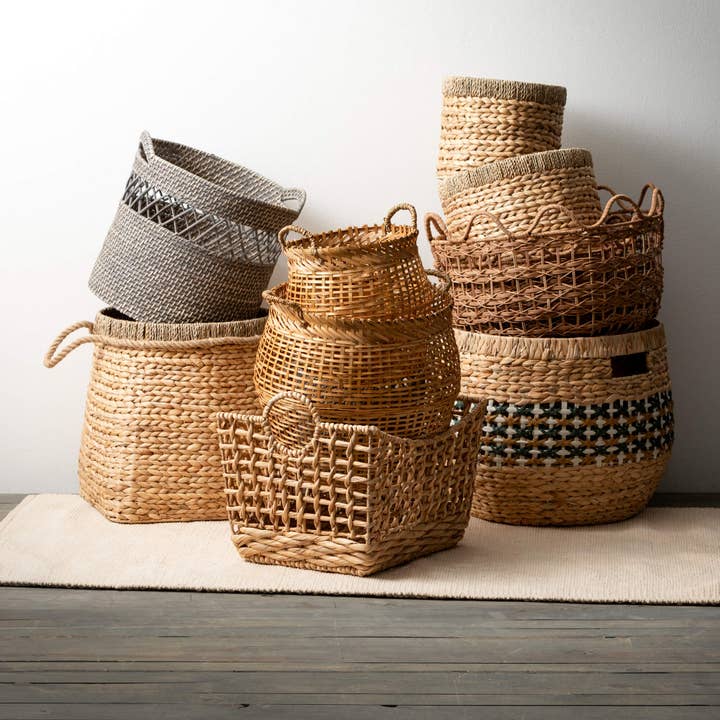 Sullivans Home Decor - Wholesale Basket - Open Weave Bamboo Basket Trio