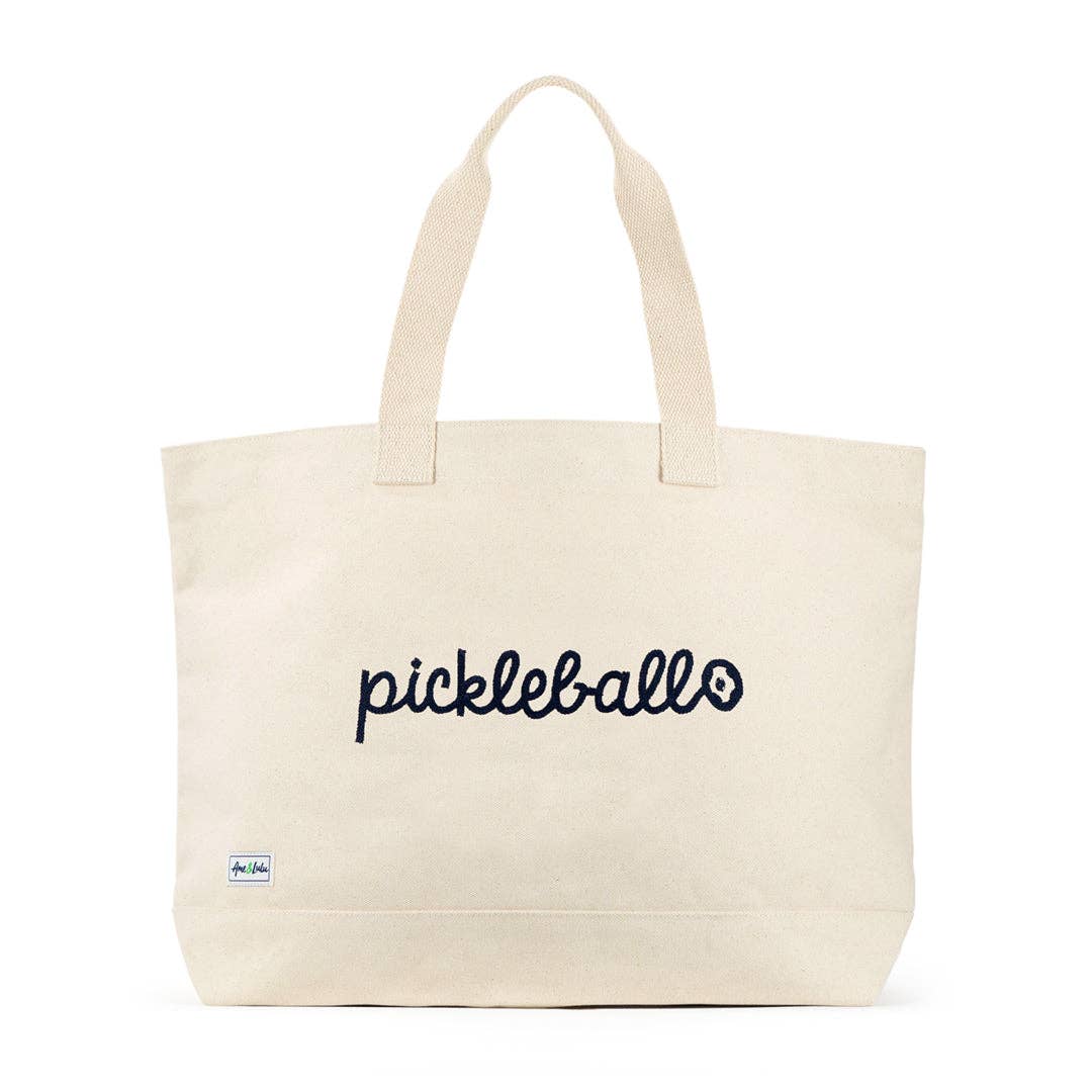 Pickleball Stitched Natural Country Club-väska för wholesale på Faire0