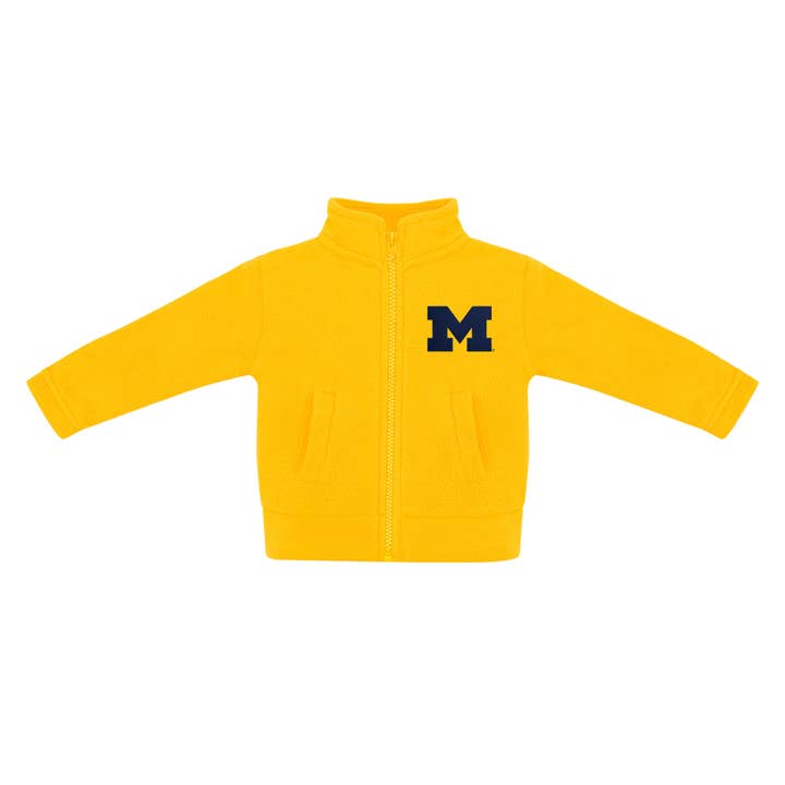 Michigan Wolverines Kids Fleece Jacket for wholesale by Creative Knitwear