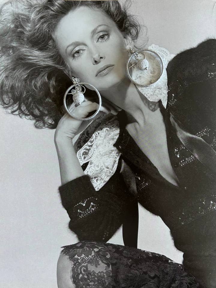 SPARKLING SILVER EARRINGS for wholesale by BABY JOYS