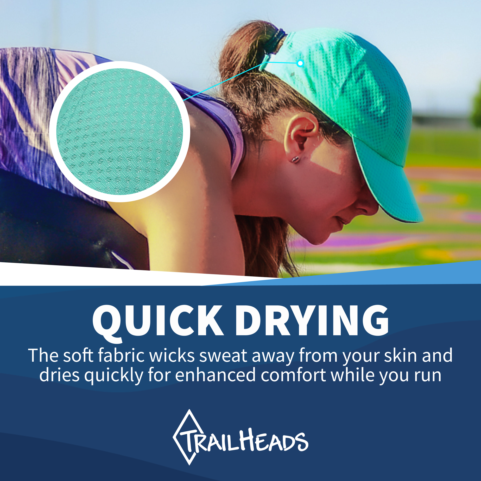 TrailHeads - Wholesale Baseball Cap - Women's - Race Day Women’s Running Hat15