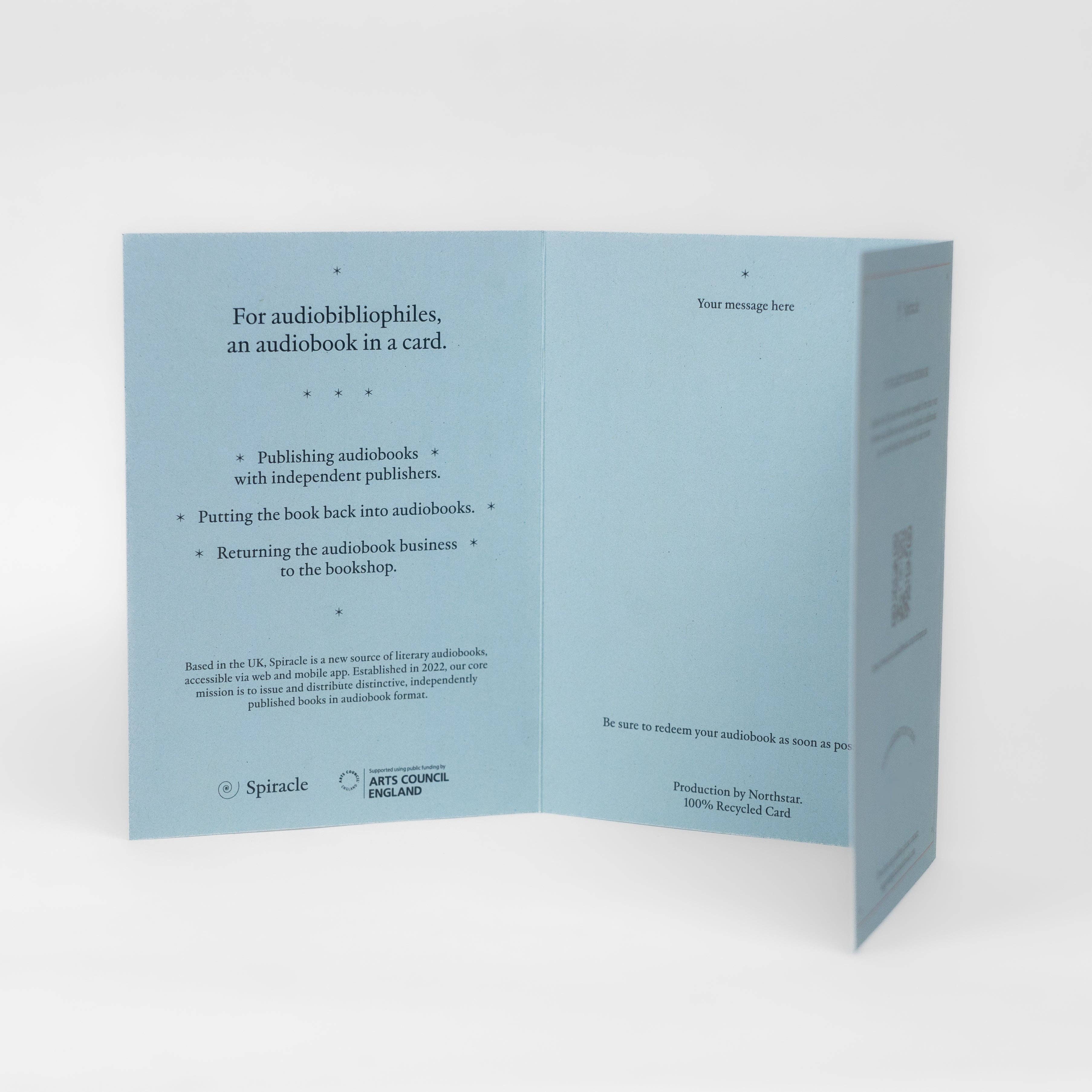 Spiracle Audiobooks – wholesale Everyday greeting card – Audiobook in a Card: To The Lighthouse by Virginia Woolf10